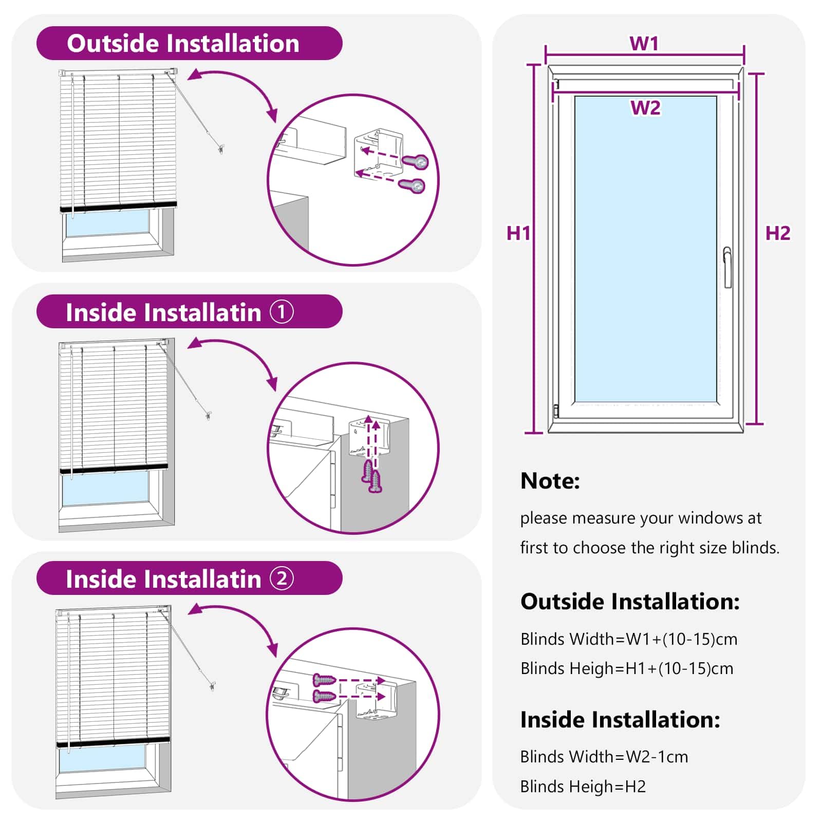 vidaXL Persiana Veneciana Marrón Oscuro con Patrón 150 x 140 cm PVC, Persiana Veneciana Moderna y Resistente para Oficina en casa, filtra luz, Protege privacidad, Uso Interior