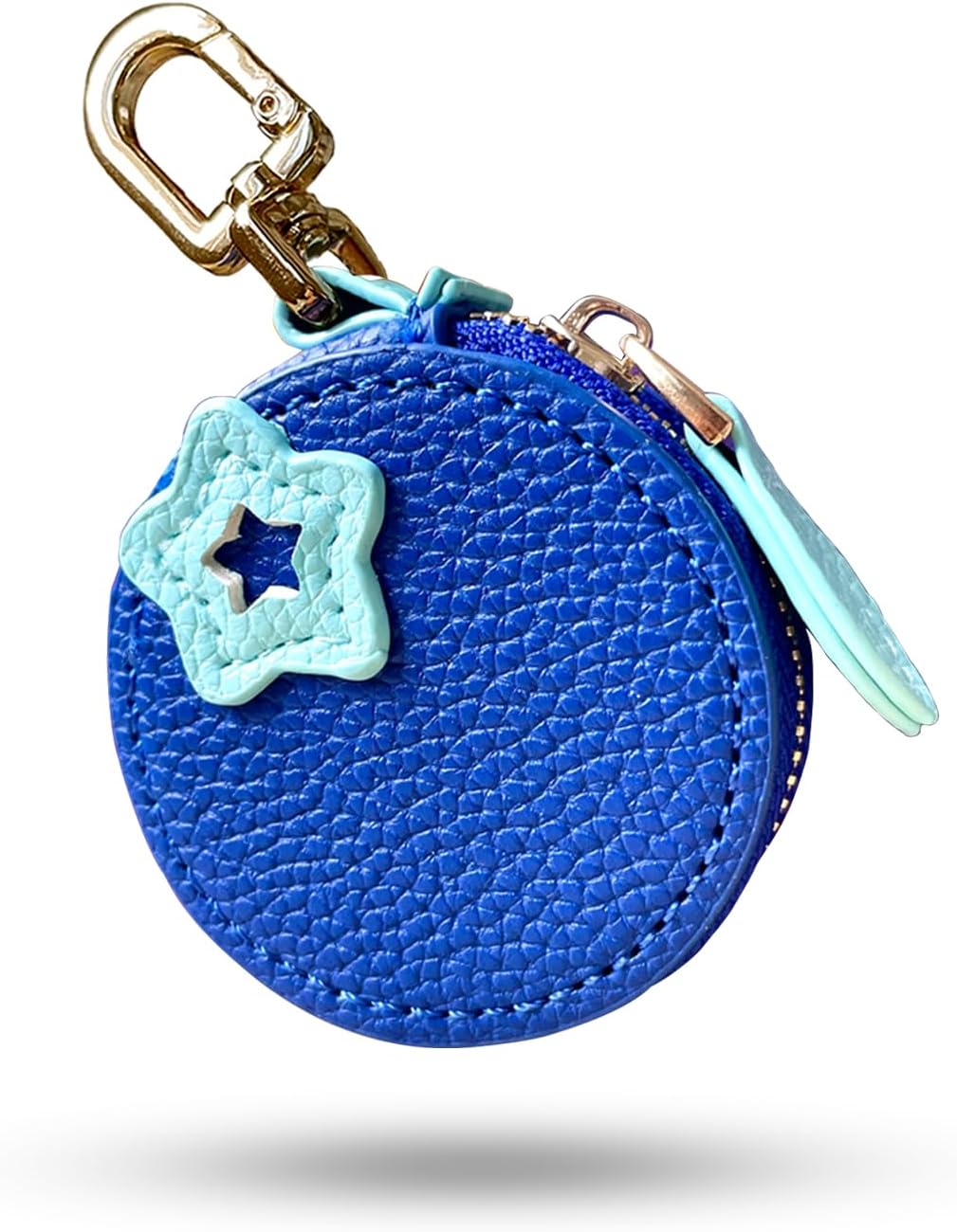 2.56 x 2.17 Inch Strawberry Fruit Bag Charm Cute Mini Coin Purse Keychain,Mini Leather Coin Pouch Change Purse for Backpack Decoration,Coin Strawberry Wallet Gifts for Girl Women