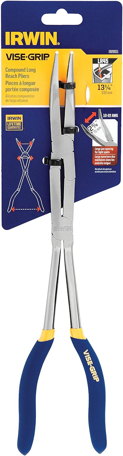 Irwin Tools 1920011 Bent - VISE-GRIP Long Reach Pliers, 13"