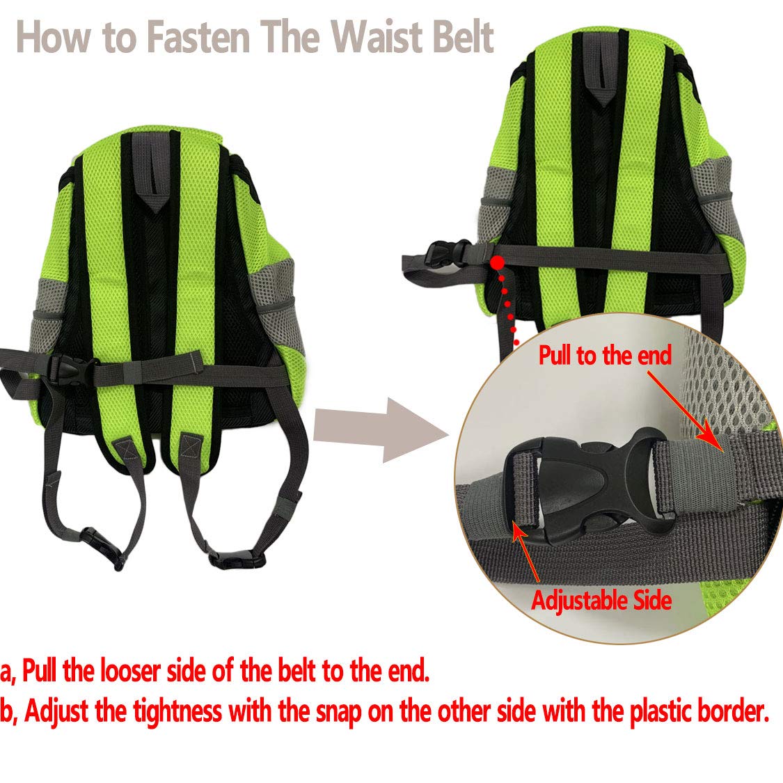 Mochila para Transportar Mascotas para Perros pequeños y Gatos， Bolsa de Viaje para Mascotas con Manos Libres, diseño Transpirable y Parte Inferior Impermeable para Senderismo y Viajes