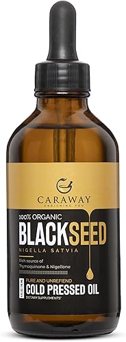 Miniatura 1 de CARAWAY Aceite de semilla negra prensado en frío  Aceite de kalonji prensado en frío 100% puro para el crecimiento del cabello, bebidas y cuidado de