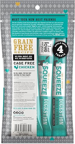 Miniatura 2 de "I and love and you" Treat Meow Digestion Support, Lickable Cat Treat, receta de pollo