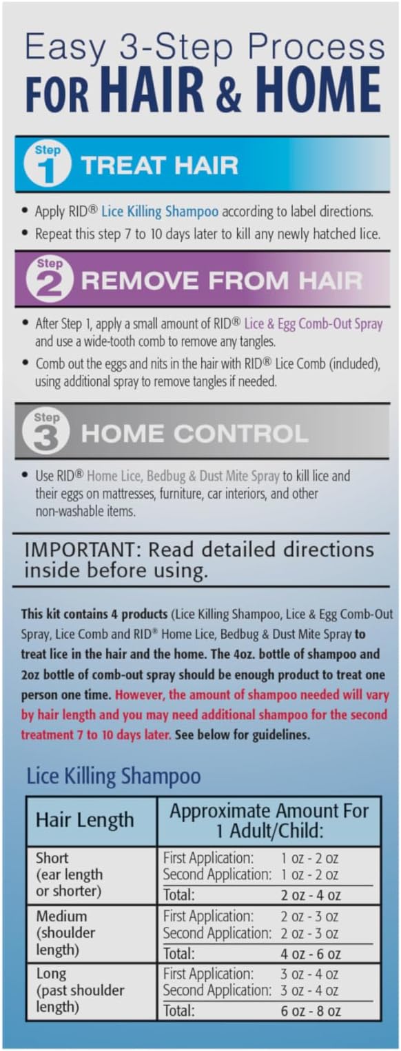 RID Complete Lice Elimination 3 Item Kit