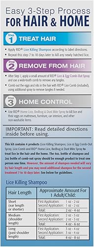 Miniatura 6 de RID El kit completo de tratamiento de piojos incluye champú para matar piojos líquidos, 2 onzas líquidas, peine en aerosol para piojos y huevos