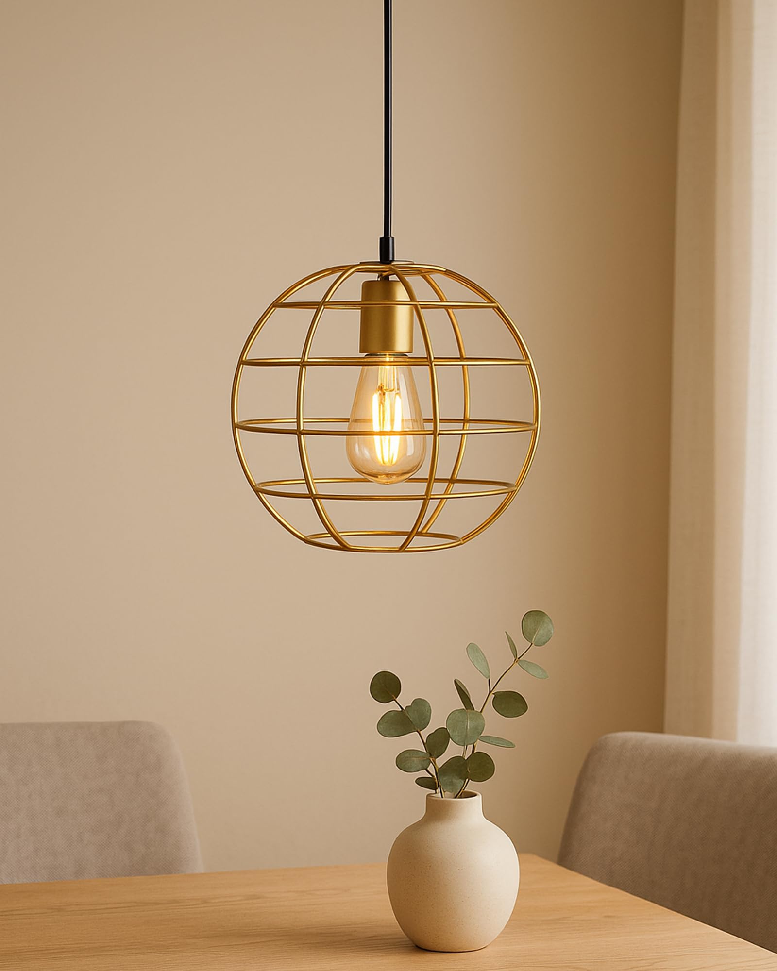 k*n様 Cast Pendant shape2 Buy Homesake Vintage Industrial Pendant Light, Golden Finish Metal