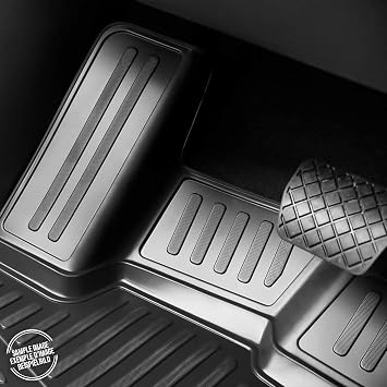 OMAC Floor Mats for Hummer H3/H3T 2006-2010 Car Mats All Weather 3D Custom Fit Rubber Mat Waterproof Odorless TPE Floor Liners Laser Measured Non-Slip (Black)