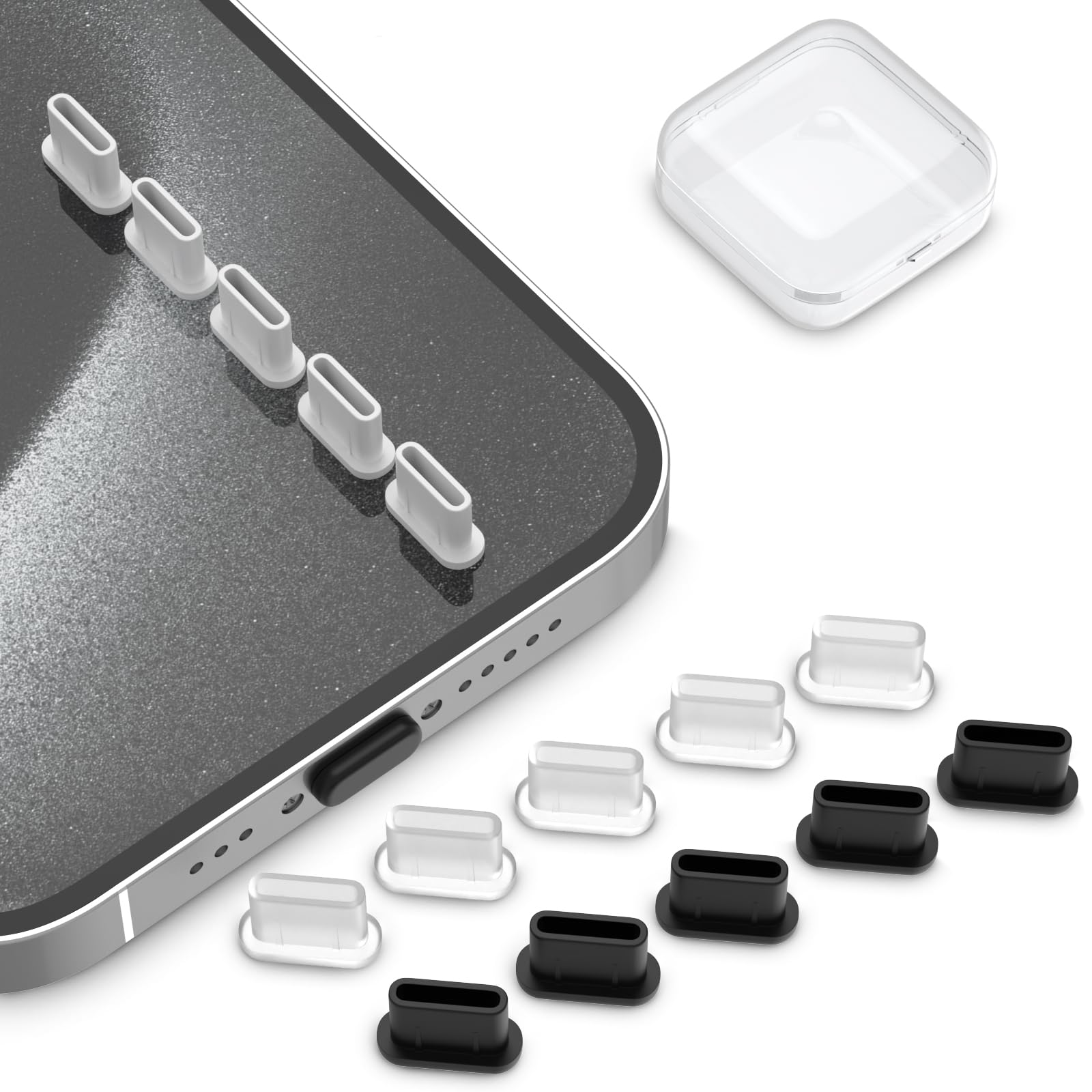 Amazon | Type-C キャップ コネクタ 防塵保護カバー 15個入り タイプC