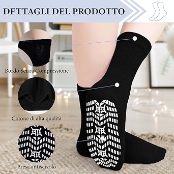 Calzini A 5 Dita ZAKASA | Cotone Antiscivolo | 5-6 Paia Per Sport