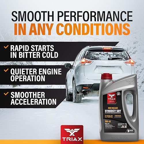 Miniatura 7 de TRIAX Synergy SRT 0W-20 completamente sintético, aceite de motor PAO-Ester, drenaje de 12.4 mi, modificado por fricción molyboro, licencia API SP,