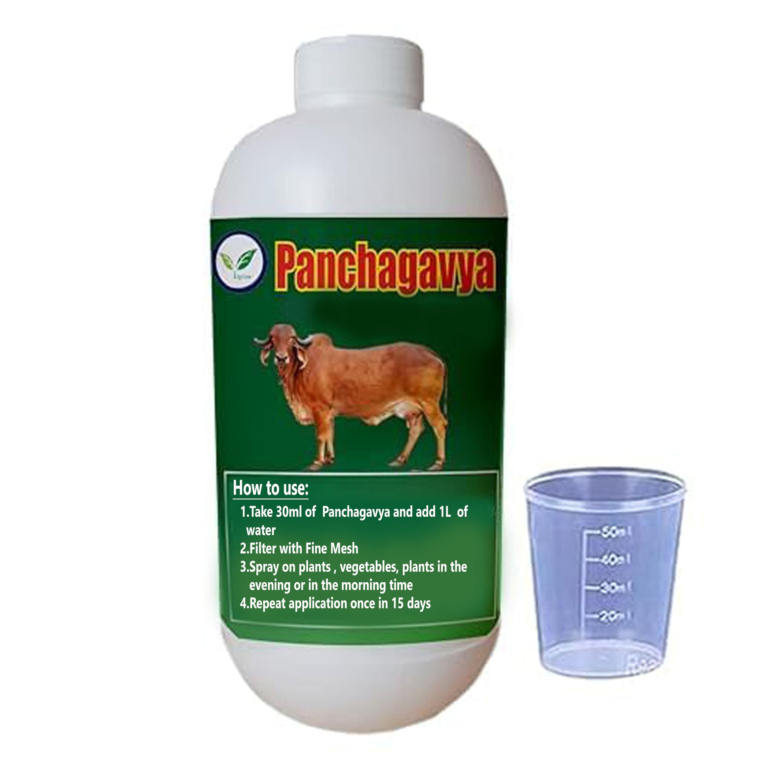 Sponsored Ad - Panchagavya Manure - 1 Liter - with Measuring Cup 50 ml