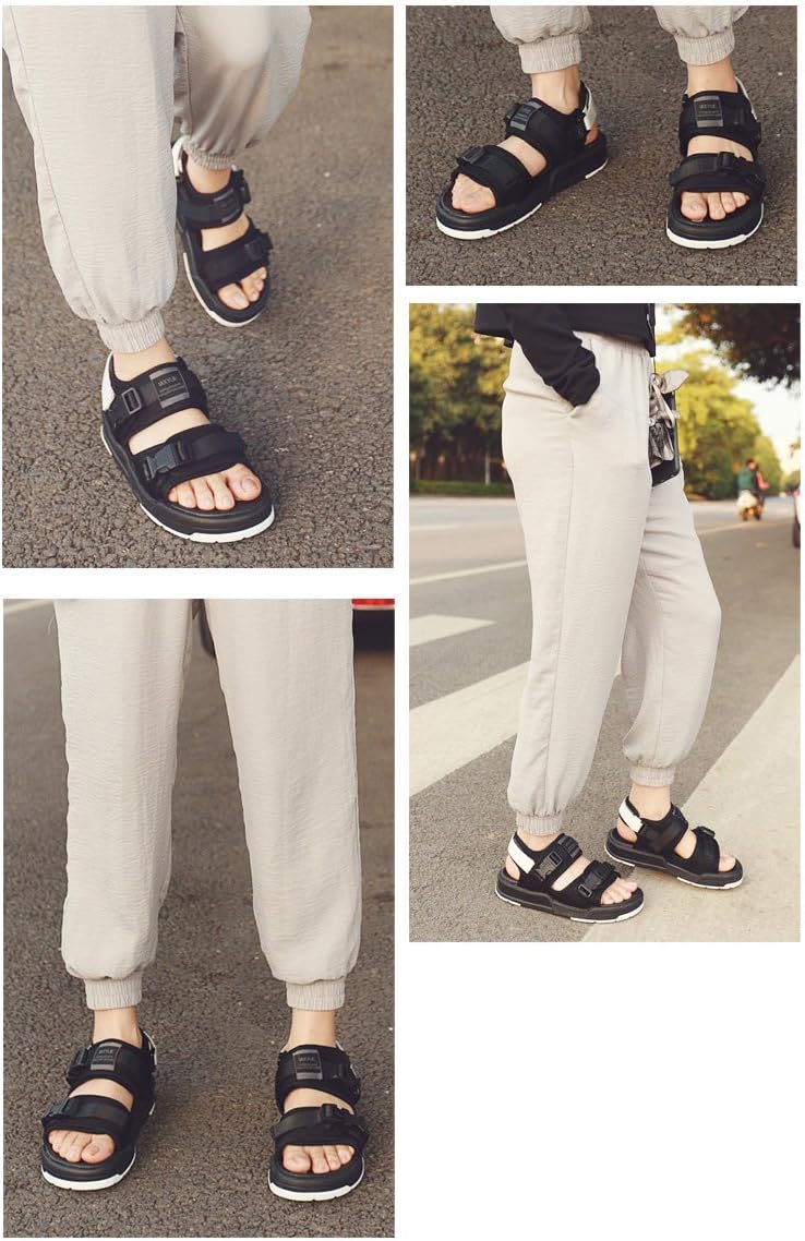 Amazon Co Jp サンダル カップル ペアお揃い レディース メンズ カジュアル おしゃれ スポーツサンダル 歩きやすい 3色入り 25 5cm Black White シューズ バッグ