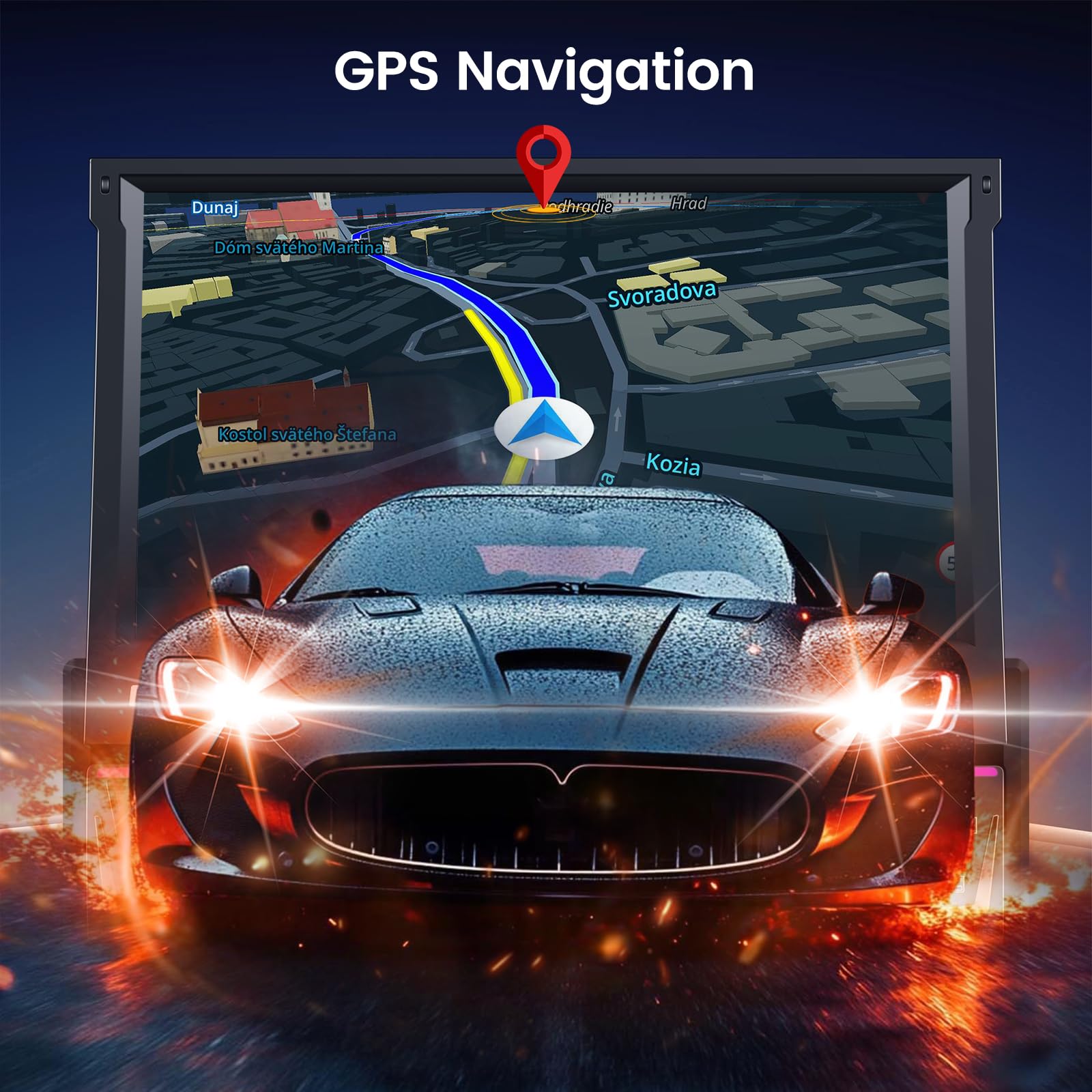 Autoradio 1 DIN 7 Pouces Avec CarPlay/Android Auto Sans Fil - NHOPEEW - Écran Tactile, Mirror Link, USB/SD/AUX, FM, Commandes Au Volant - 13
