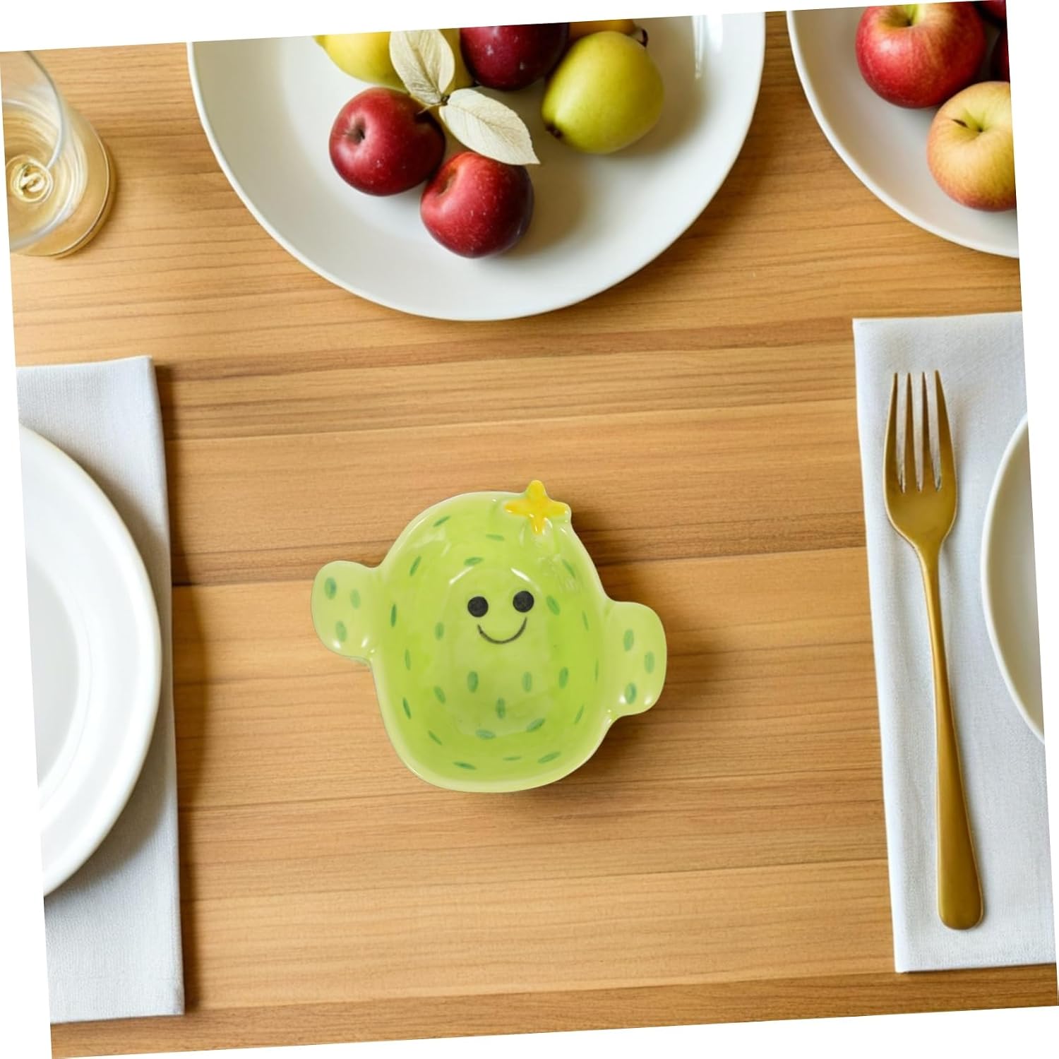 Cartoon Ceramic Dipping Sauce Plate Cute and Playful Design for Condiments Versatile Food Dish for Dipping Sauce and Side Dishes for Appetizers and Dinner Bowls