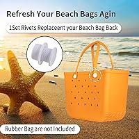 Vista 4 de Reemplazo de botones de bolsa de playa, accesorios Simply Southern para bolsa, remaches de repuesto para bolsa de playa para correa de mango