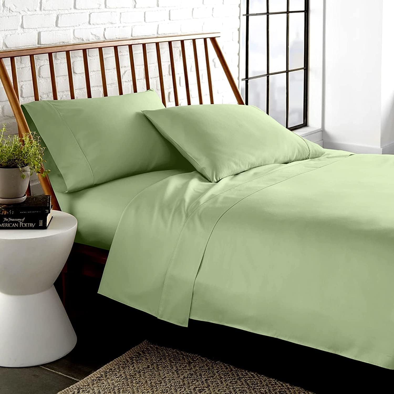 LaxLinen 500 Thread Count 100% Egyptian Cotton 4PC Bed Sheet Set 30" Inch Extra Deep Pocket King/ Standard, Wine Solid