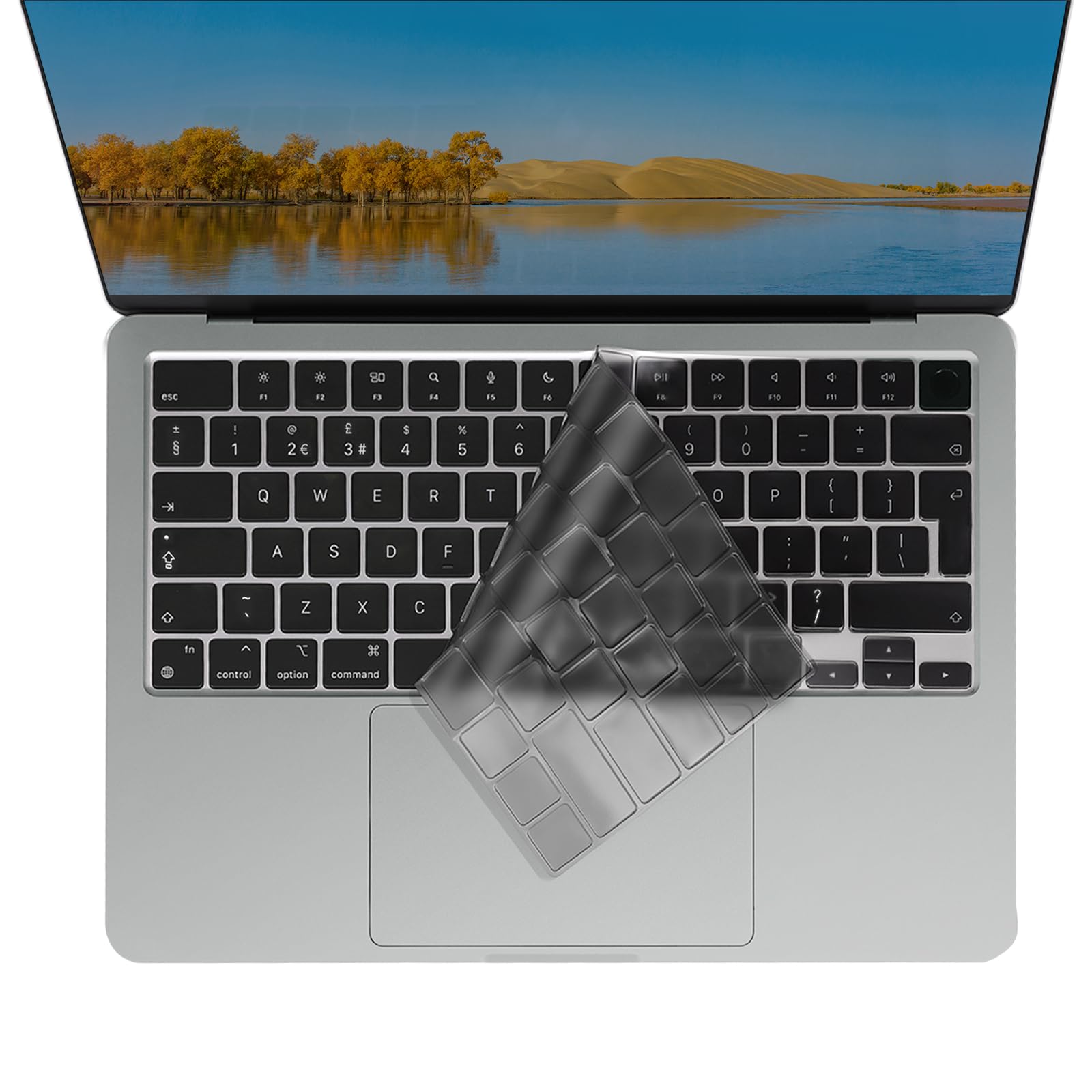 MOSISO Copritastiera Ultra Sottile Per MacBook Air E Pro - Grigio Fumo Con Tappi Antipolvere - Foto 7