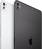 Apple iPad Pro 11 (M4) : Écran Ultra Retina XDR, 2 to, Caméra Avant 12 Mpx Horizontale/Appareil Photo arrière 12 Mpx, Wi-FI 6E + 5G, Autonomie d’Une journée, Verre Nano-texturé - Noir sidéral - 2