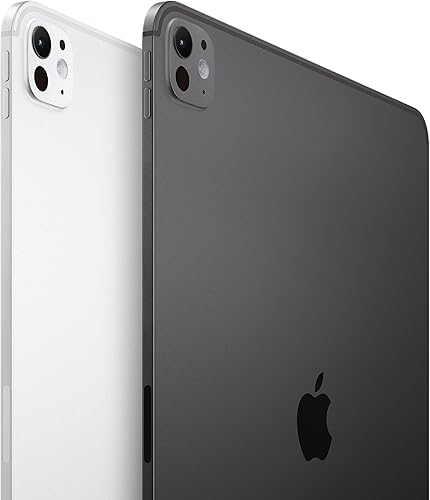 Apple iPad Pro 11 (M4) : Écran Ultra Retina XDR, 2 to, Caméra Avant 12 Mpx Horizontale/Appareil Photo arrière 12 Mpx, Wi-FI 6E + 5G, Autonomie d’Une journée, Verre Nano-texturé - Noir sidéral - 2