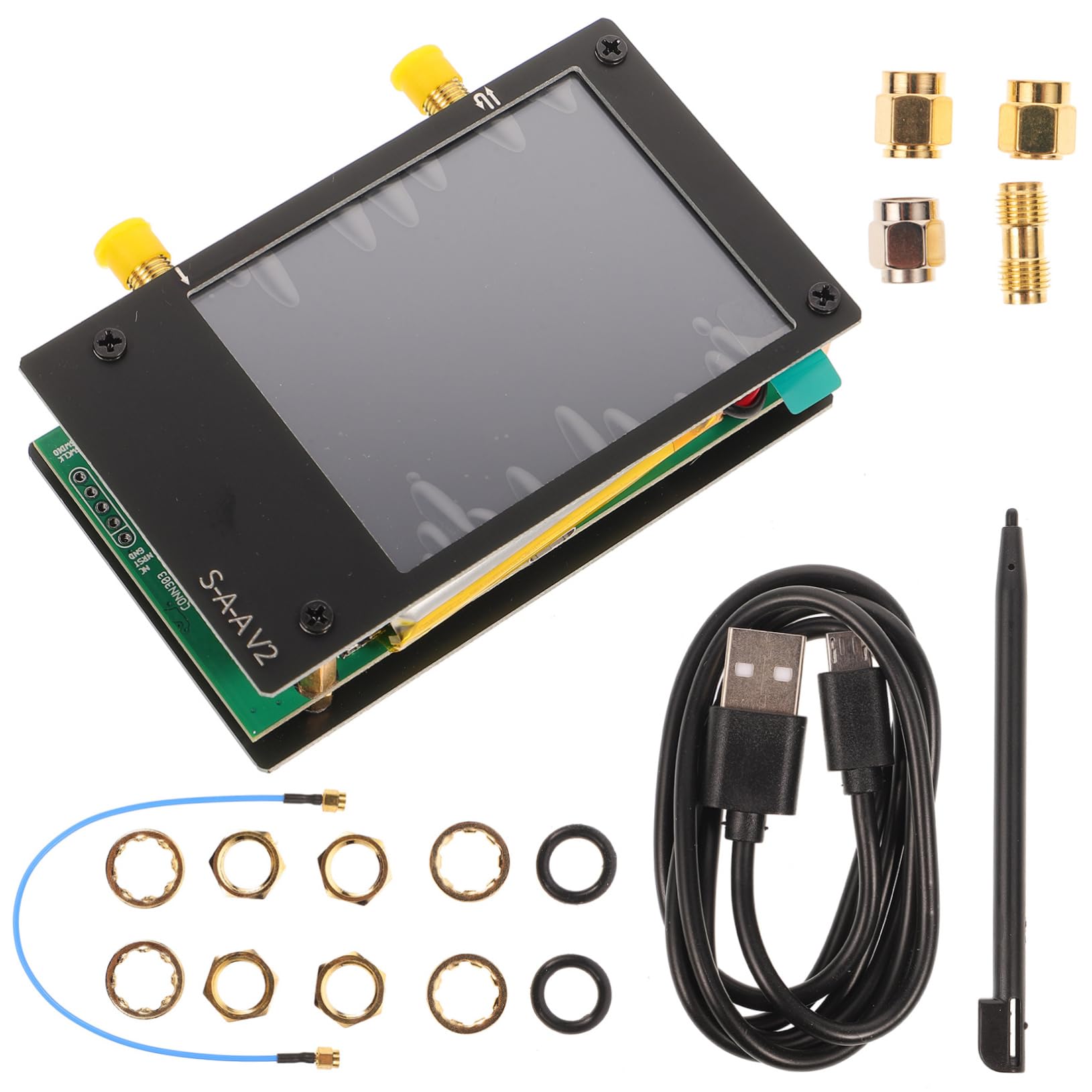 Cabilock Analizador de Red Vectorial 3g S-a-a-2 V2 Pantalla Tft de 2.8 Pulgadas y Conexión Micro USB para Antena de Onda Corta Hf Vhf Uhf