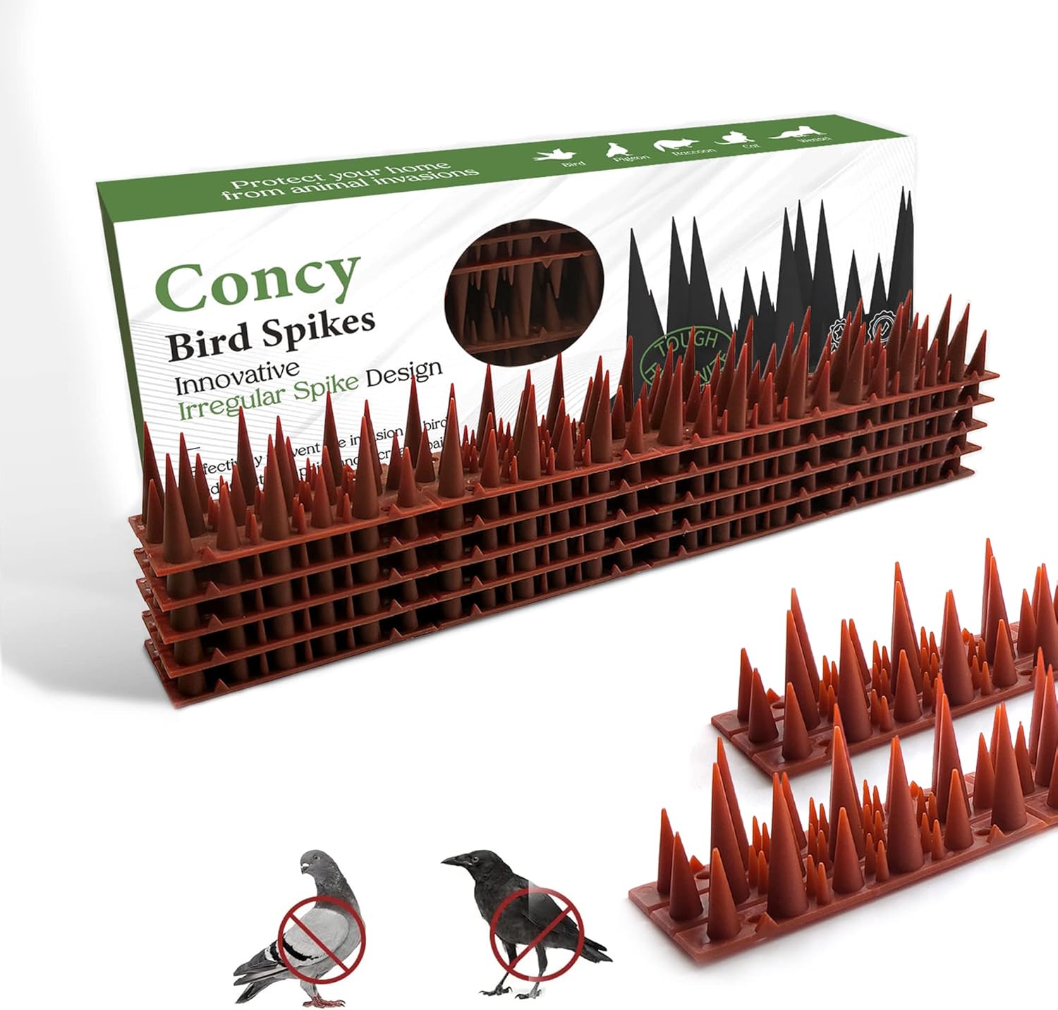 Concy 13ft Anti Bird Spikes for Outside Pigeon and Other