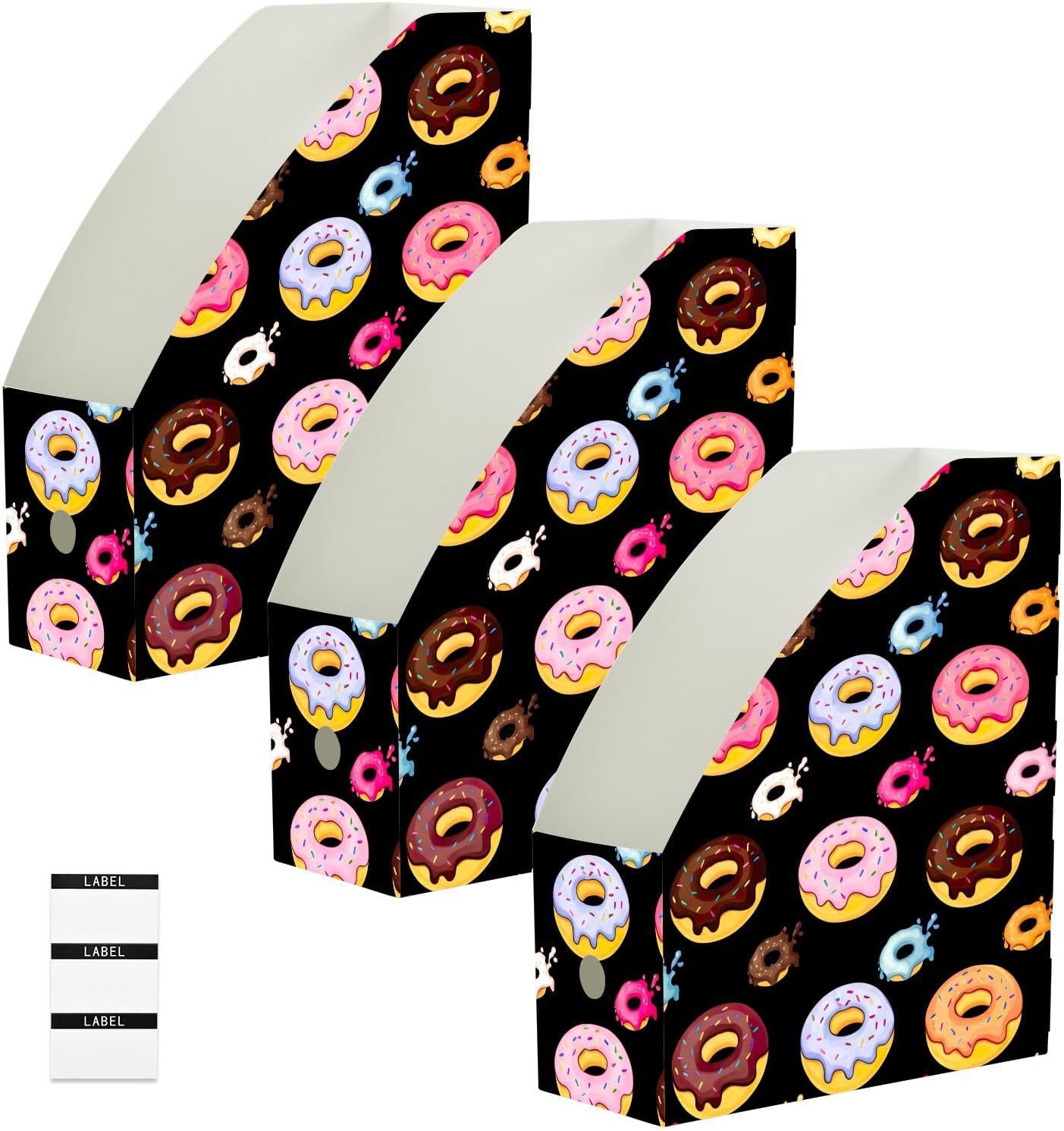 Joisal Cute Colorful Donuts File Organizer, Craft Room