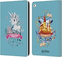 Vista 23 de Head Case Designs Harry Potter Gryffindor Deathly Hallows II - Funda de piel tipo cartera compatible con Apple iPad Air 2 (2014)