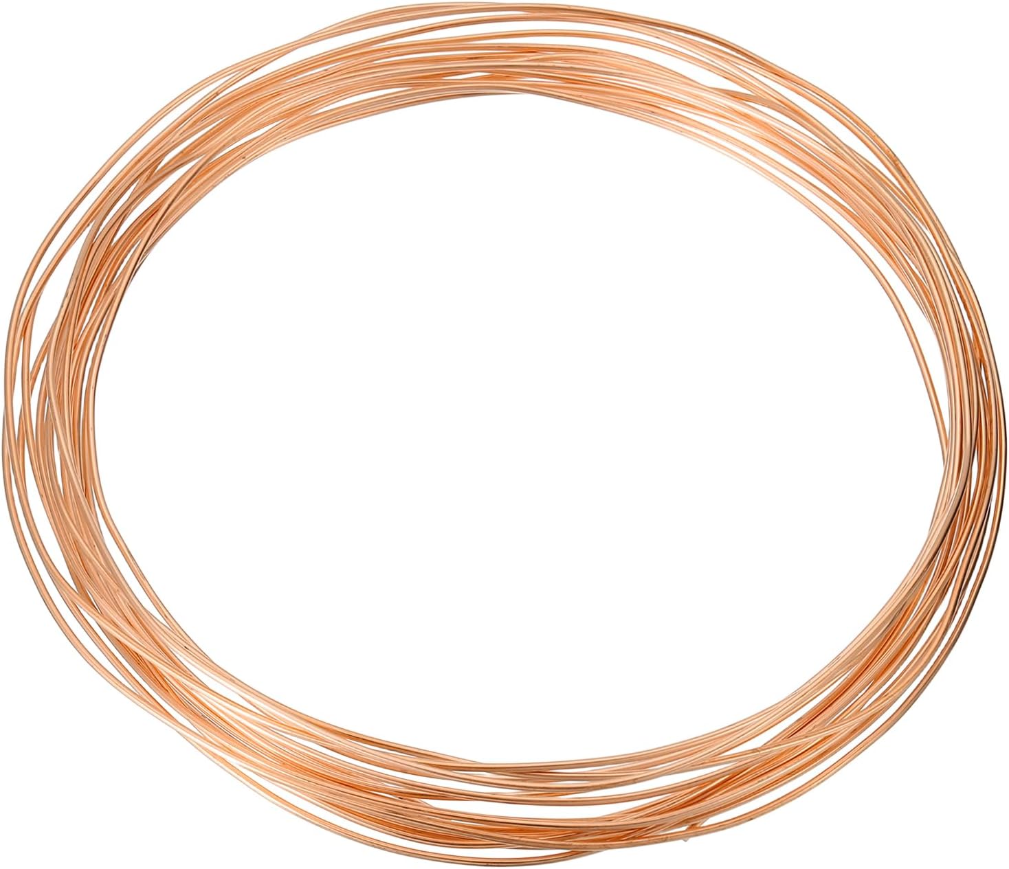 sourcing map T2 Copper Tubing 0.04" ID x 1/16" OD x 25Ft, 99% Pure Copper Refrigeration Tube Seamless Flexible Coil Pipe for HVAC System, Air Conditioning, Refrigerator, Industry, DIY