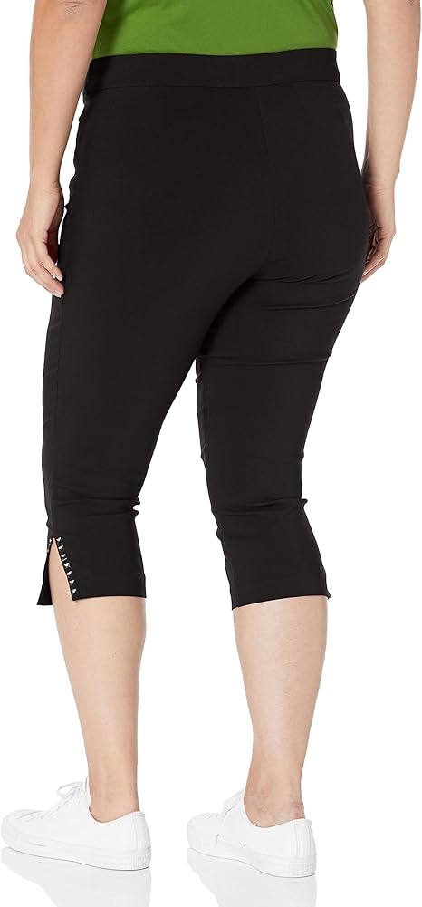 Avenue Women's Plus Size Capri - Super Stretch Split Hem Navy: Clothing,  Shoes \u0026 Jewelry - Amazon.com