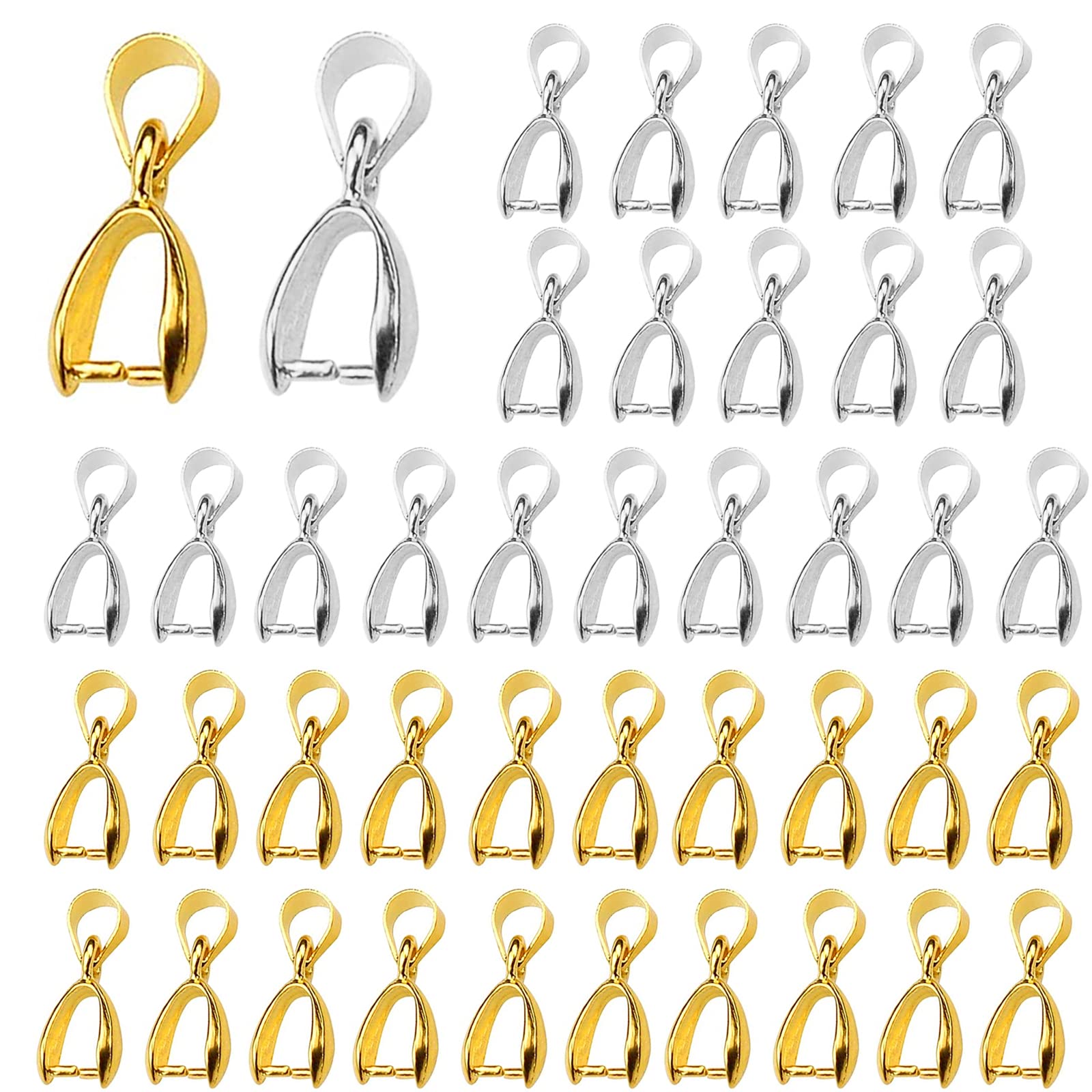 200 Pezzi Ganci Per Ciondoli 11x5mm - Accessori Per Bigiotteria Fai-da-te
