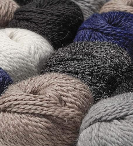Miniatura 9 de Juego de 3 madejas 100% de lana de alpaca bebé, peso voluminoso, fabricadas en Perú, celestial suave y perfecto para tejer y tejer a ganchillo