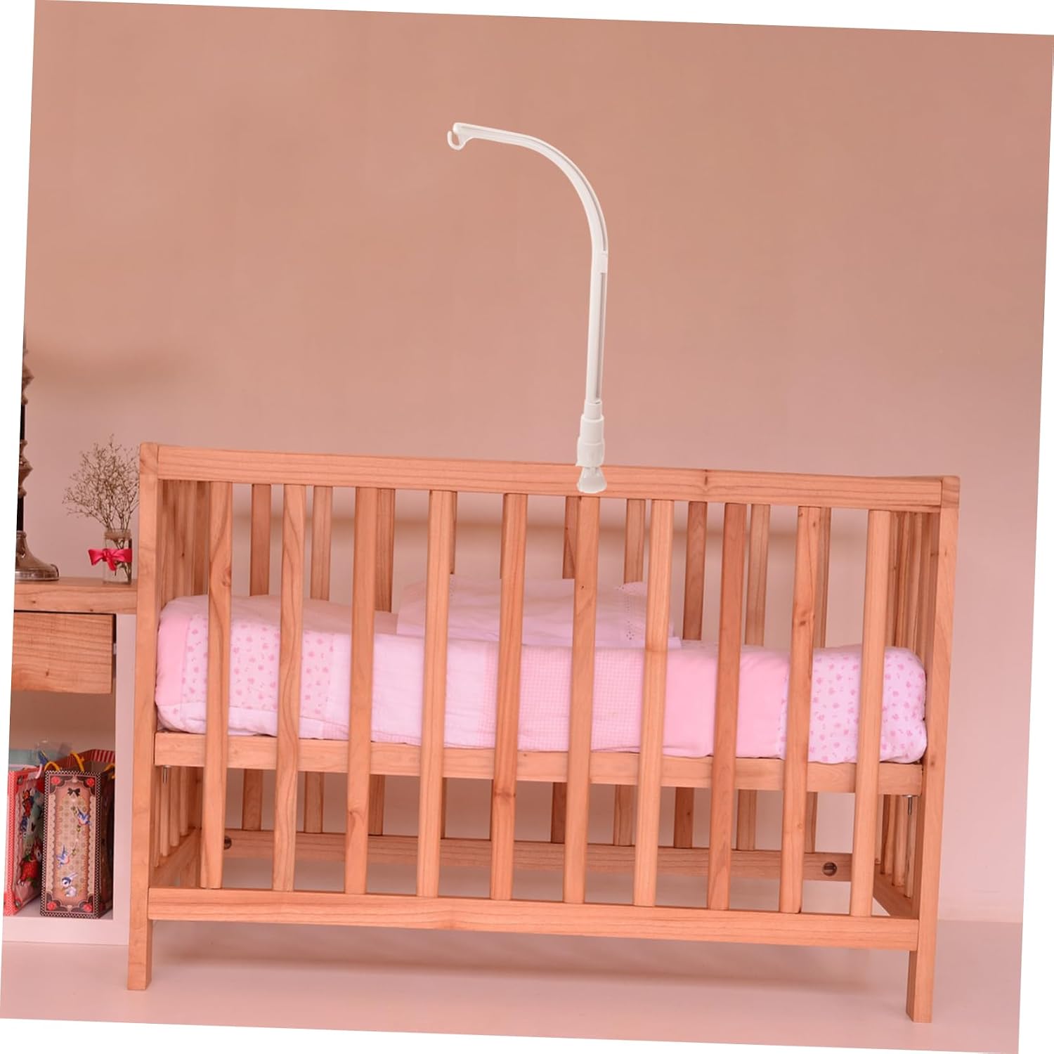 Mobile Holder Clip Bracket for Crib Stroller Durable Nursery Hanger for Multipurpose Clip for Bottles Books Secure Convenient Accessory