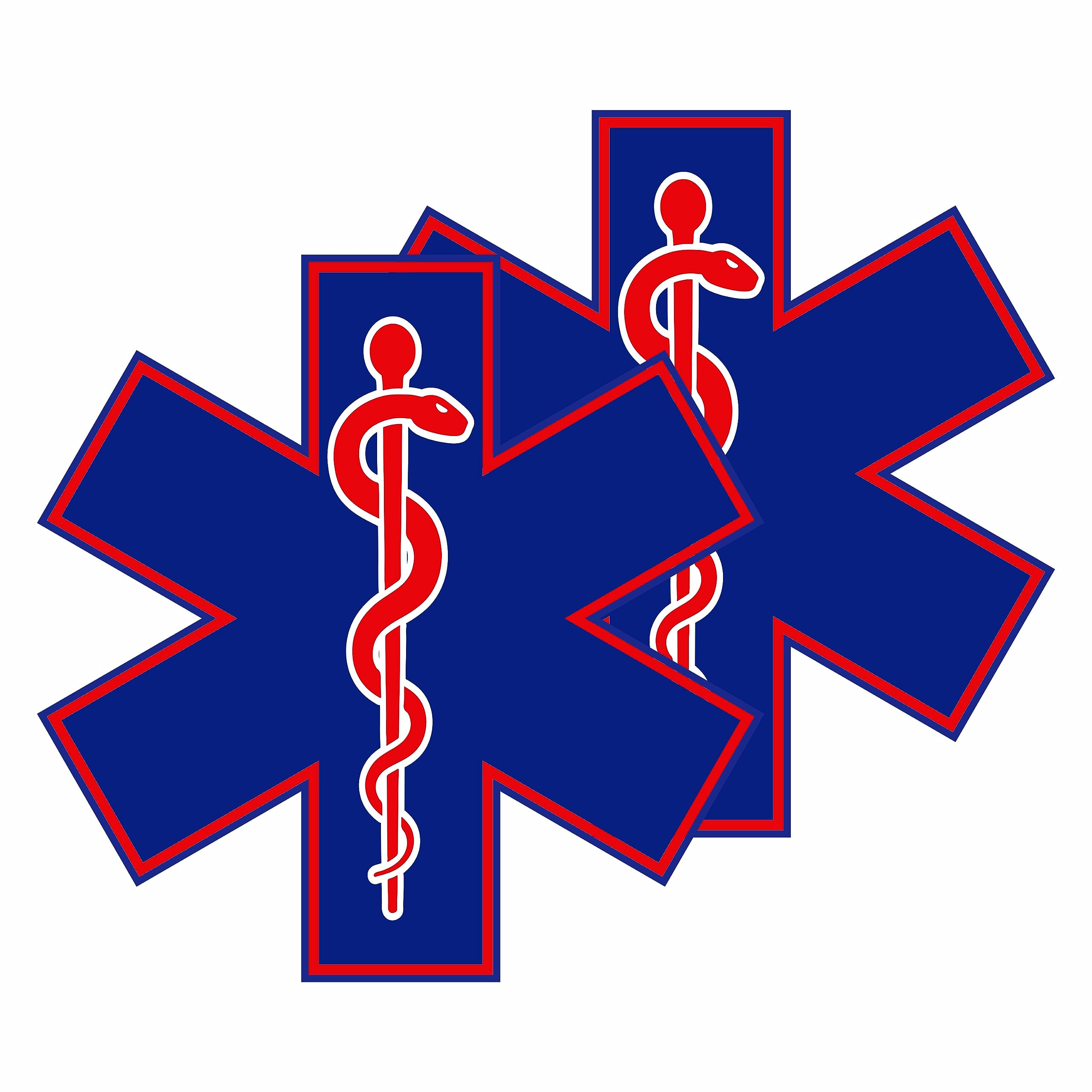 Calcomanías Bomberos EMS Pegatinas "Star Of Life" - Para Bomberos