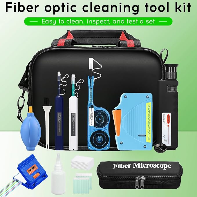 Kit de limpieza para fibra óptica 13 en 1 miniatura 2