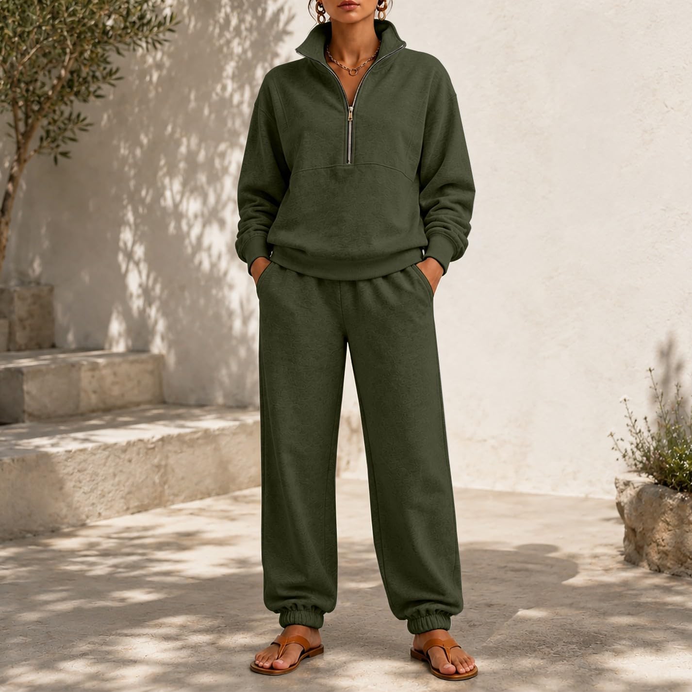 Conjunto de chándal para mujer de gran tamaño
