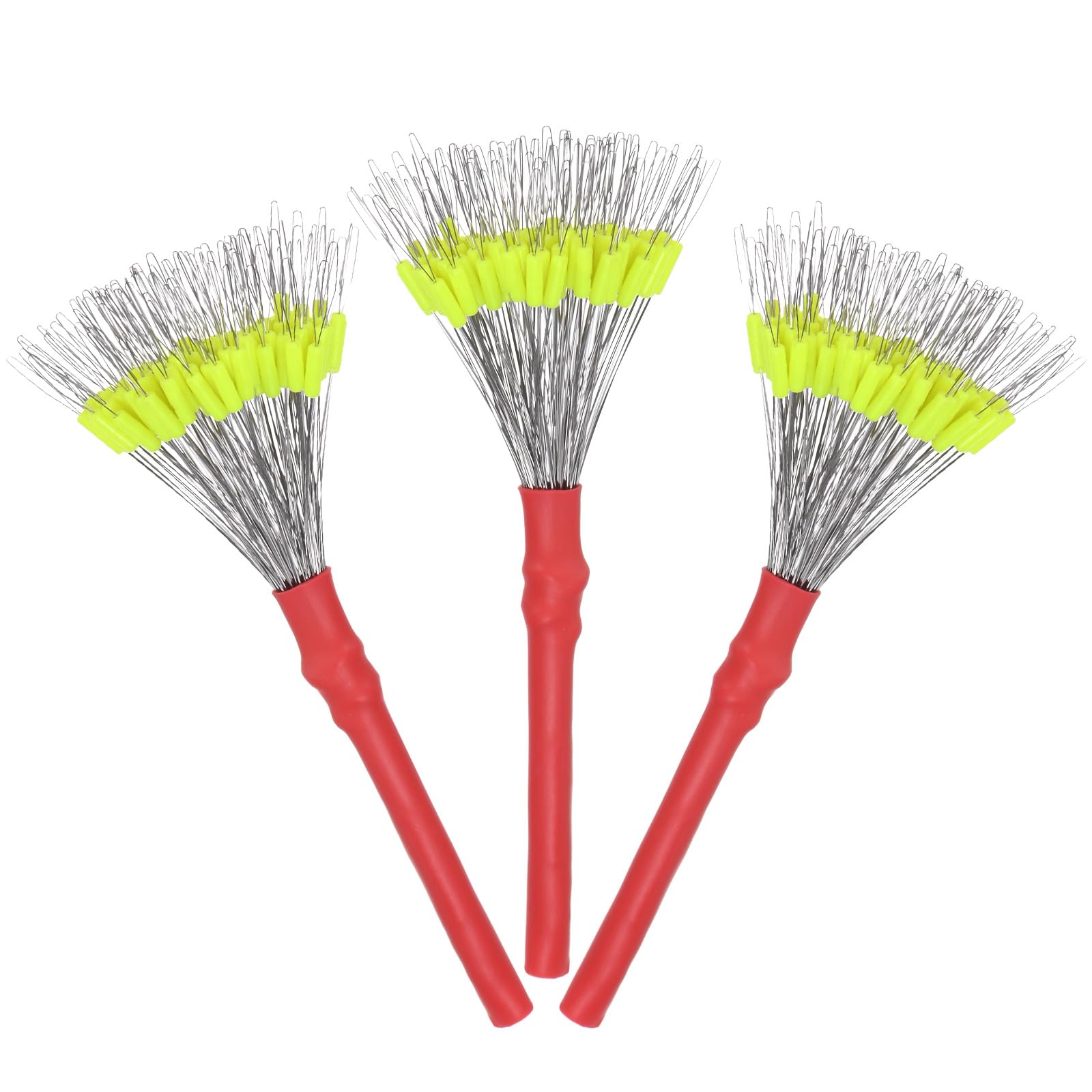 TIXIPEM 300PCS Fishing Bobber Stops 0.6-1.5 mm Silicone, Yellow