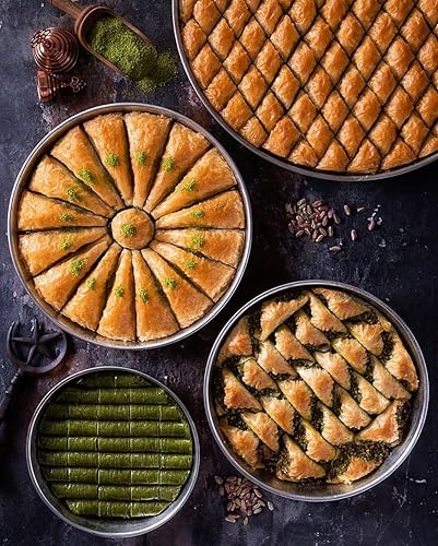 Miniatura 3 de Hafiz Mustafa 1864 Istanbul Baklava - Caja de pastelería - Bocadillos de postre de Baklava horneados hechos de hojas de masa filo fresca, pistacho,