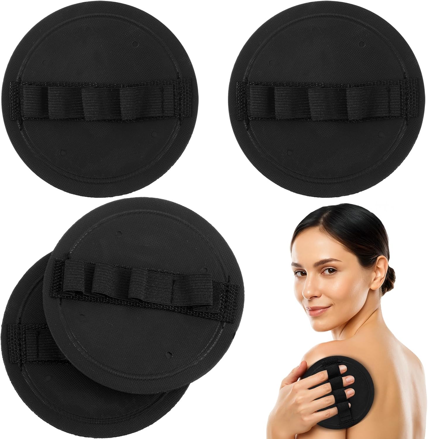 5 Pcs 4 Counts Deep Exfoliating Tool,4 Counts Shower and Bath Tool,Deep Exfoliating Tools for Body Scrub,for All Kinds of Skin Massage,Dead Skin Remover,Self-Tan Removal & Keratosis Pilaris