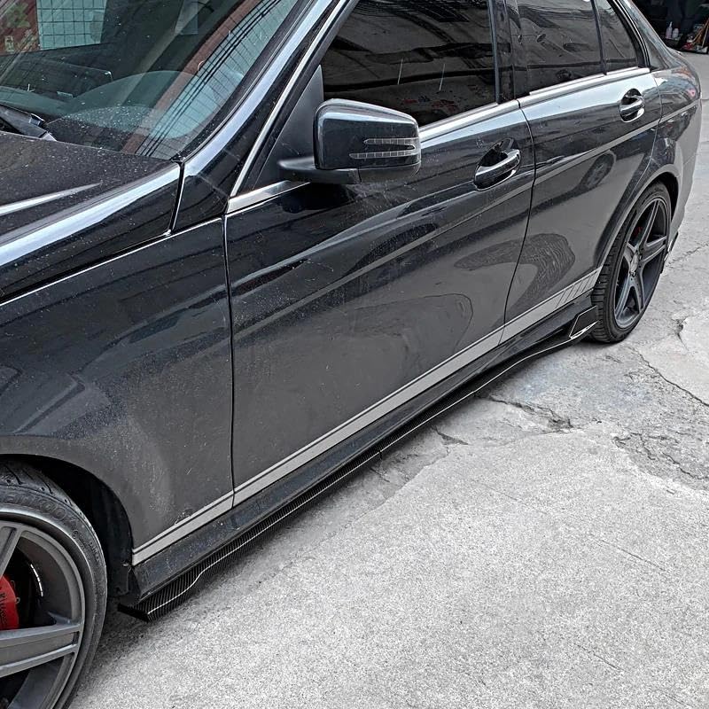 Separador de labios lateral Mercedes W204 C63 que mejora la aerodinámica inferior 4