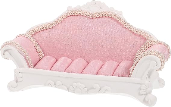 Gadpiparty Sofa-Shaped Jewelry Display Stand Vintage Ring Holder Organizer for Home and Jewelry Shop Countertop Storage