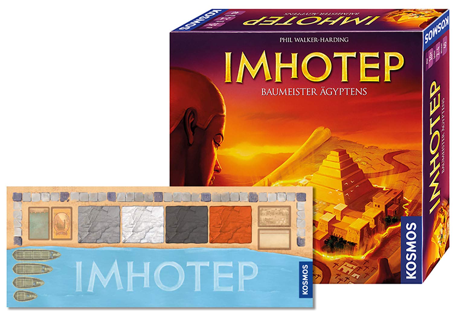 Imhotep - Baumeister Ägyptens: Familienspiel für 2-4 Spieler ab 10 Jahren