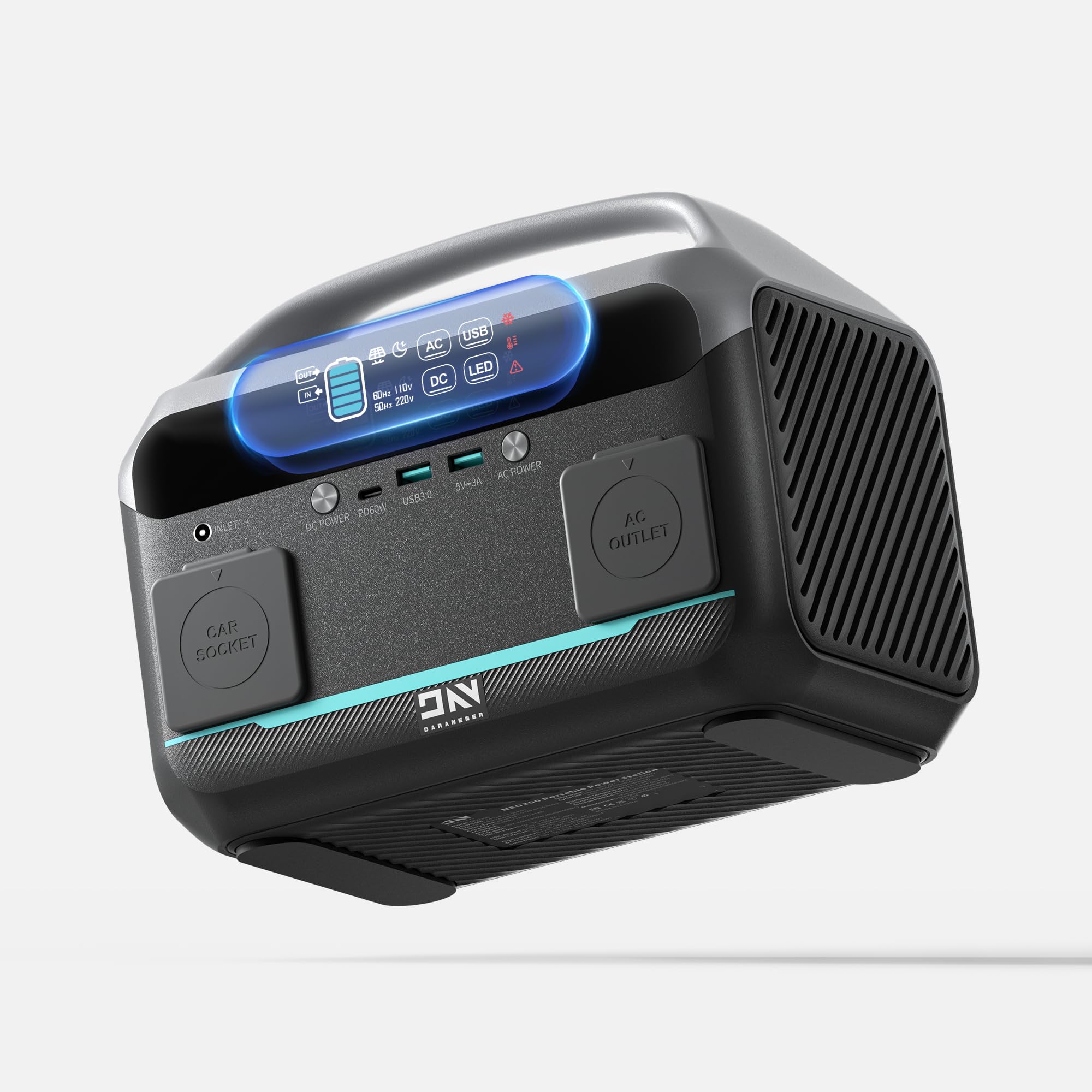 Daranener ポータブル電源 300W(600Wピーク)56,000mAh Amazon.com: DaranEner Portable Power Station 56000mAh, 179.2