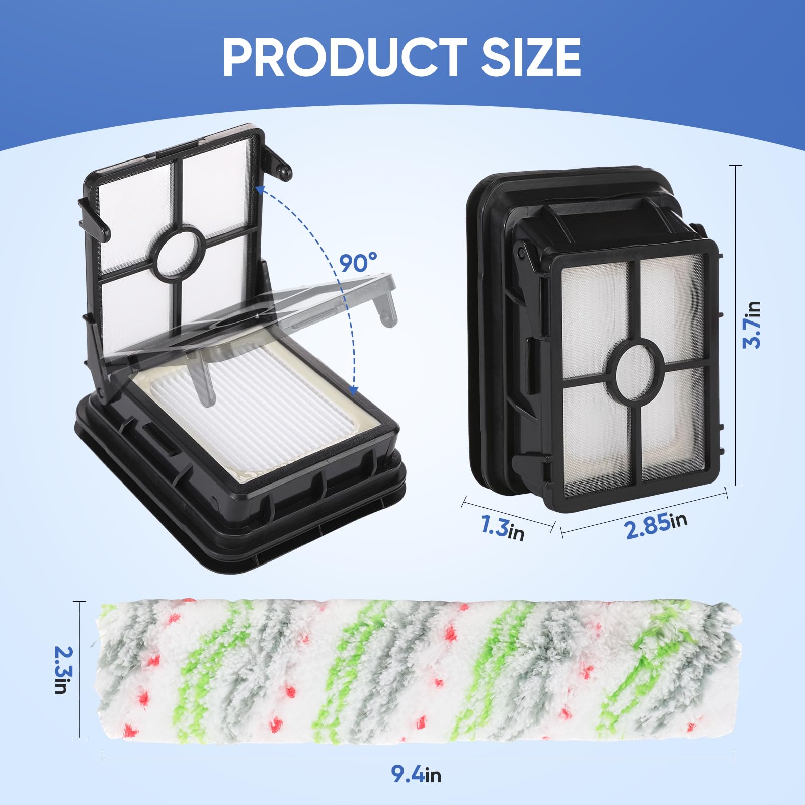 Bissell CrossWave Brush Rolls & Filters -3