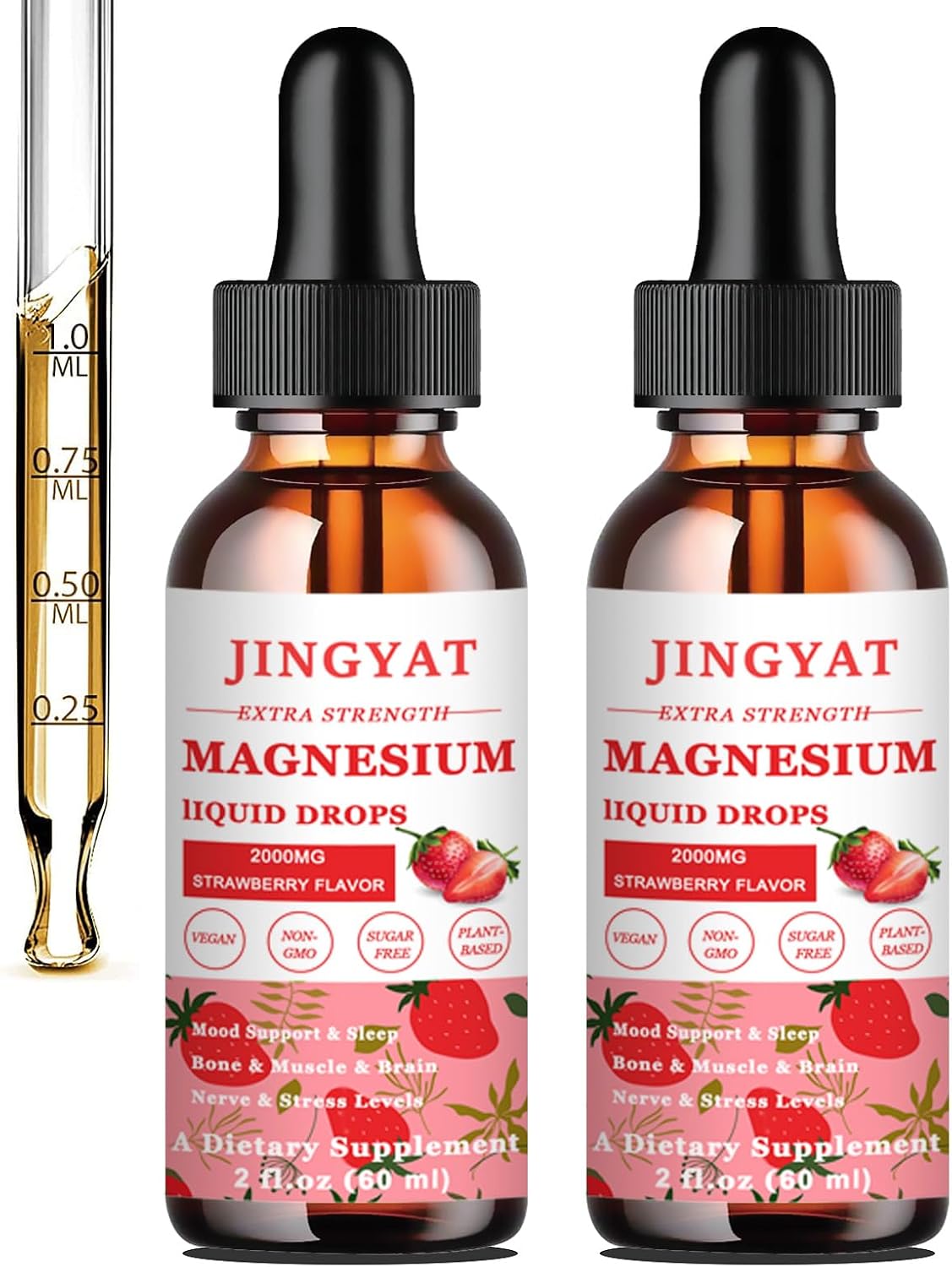 (2 Pack) 5in1 Magnesium Complex Drops 1500mg of