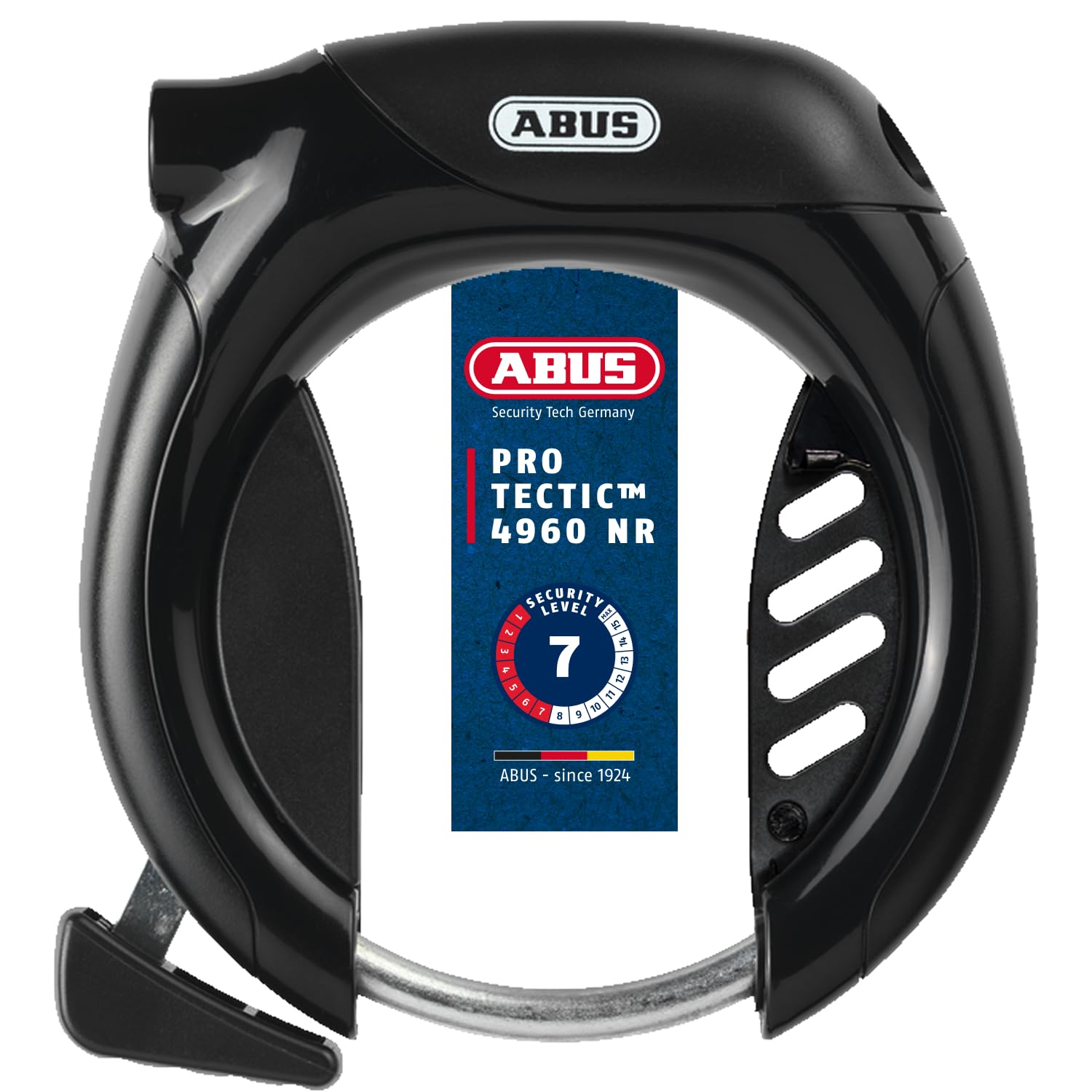 ABUS Unisex – Erwachsene 4650SL NR BK OE Rahmenschlösser, Unifarben, universal