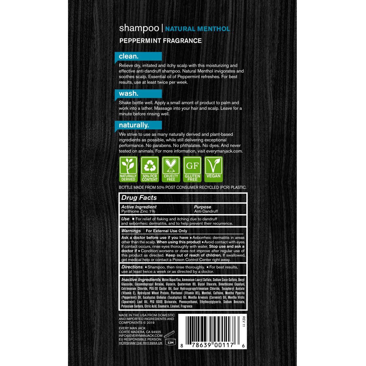 Every Man Jack 2in1 AntiDandruff Shampoo + Conditioner in a Fresh