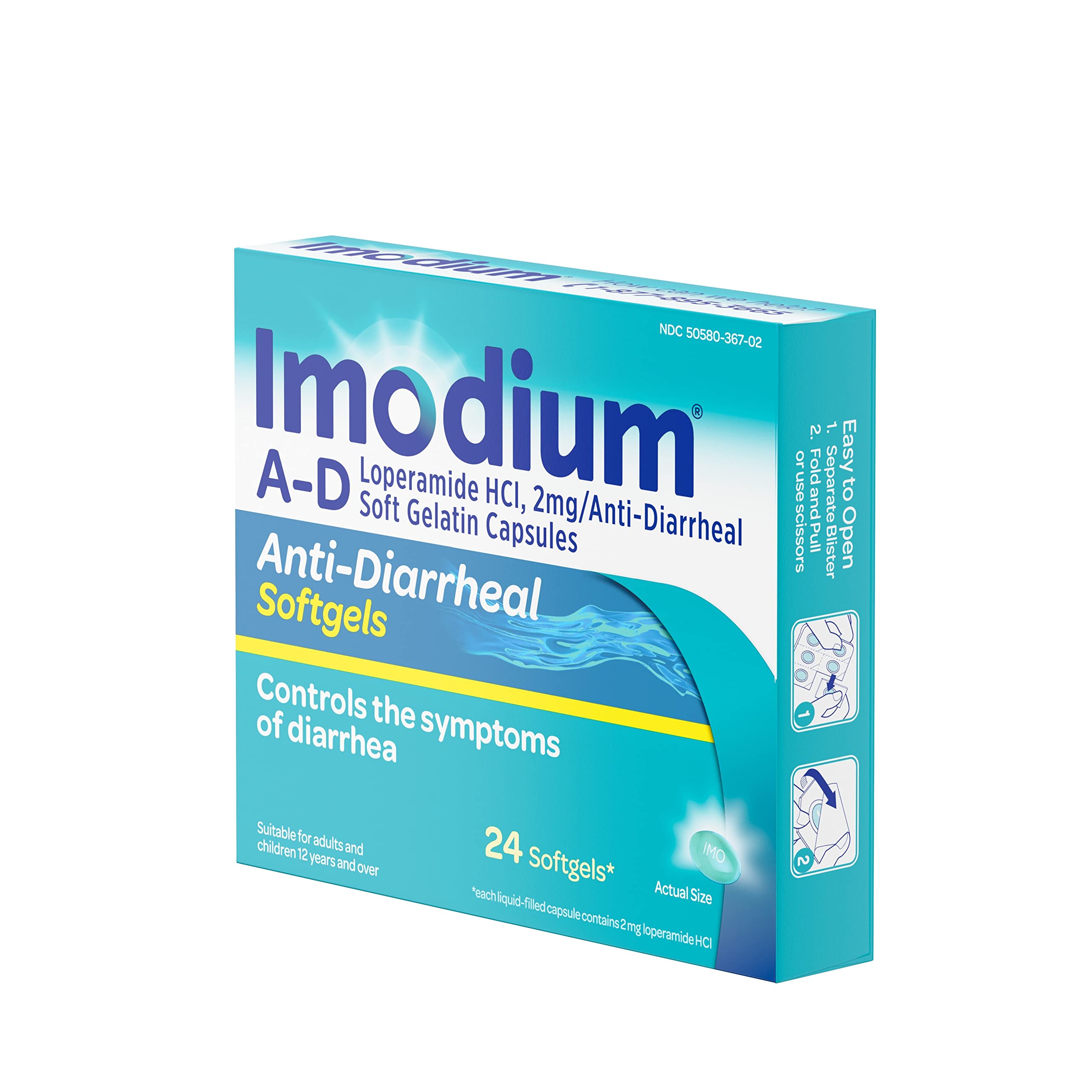 Buy Imodium AD AntiDiarrheal Medicine Softgels with 2 mg Loperamide