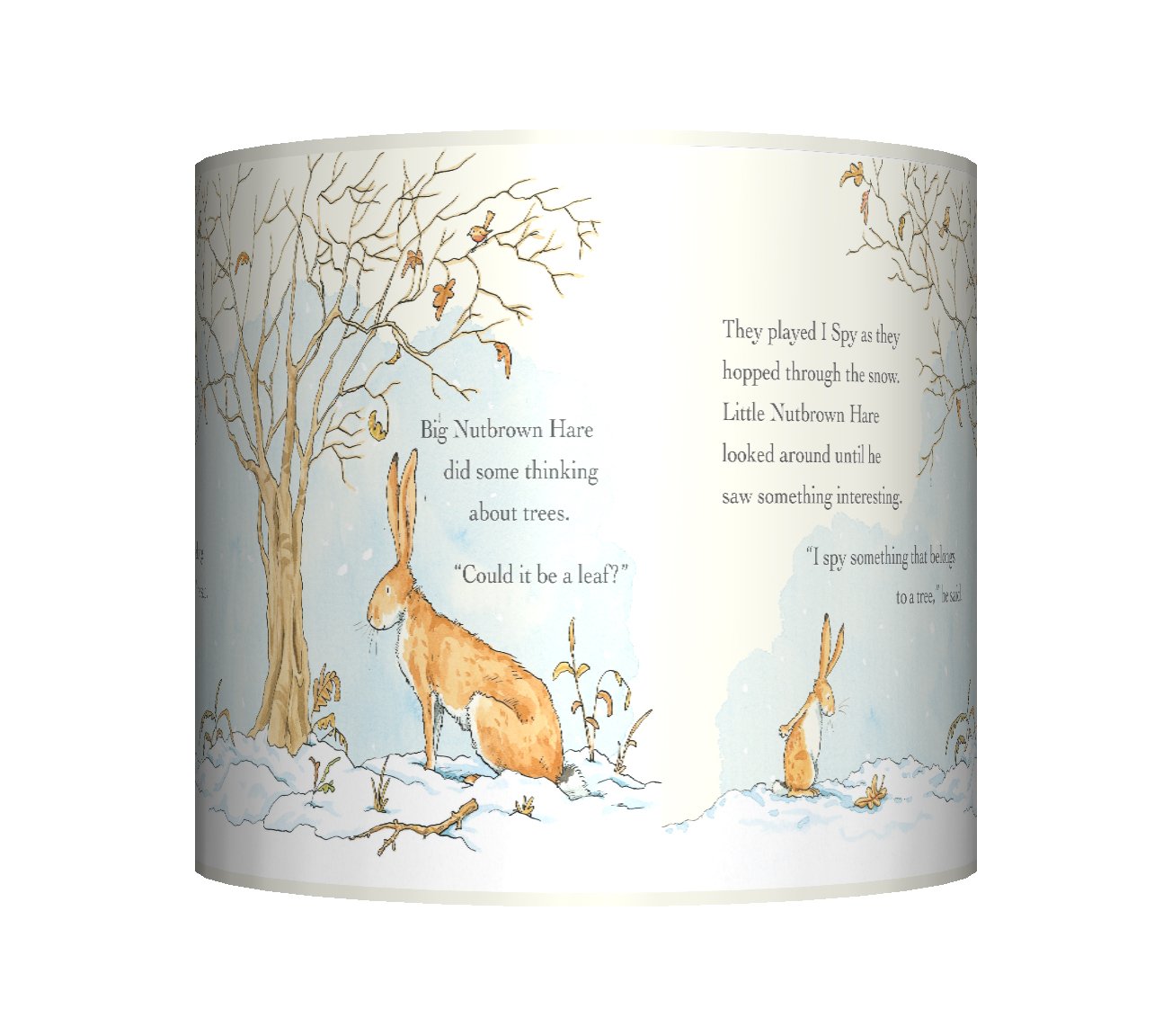 Funky Lampshades Men's I Love You - Bunny Rabbit Ceiling Lampshade - 10" Drum - Baby Boys/Girls Bedroom Nursery Lamp Shade