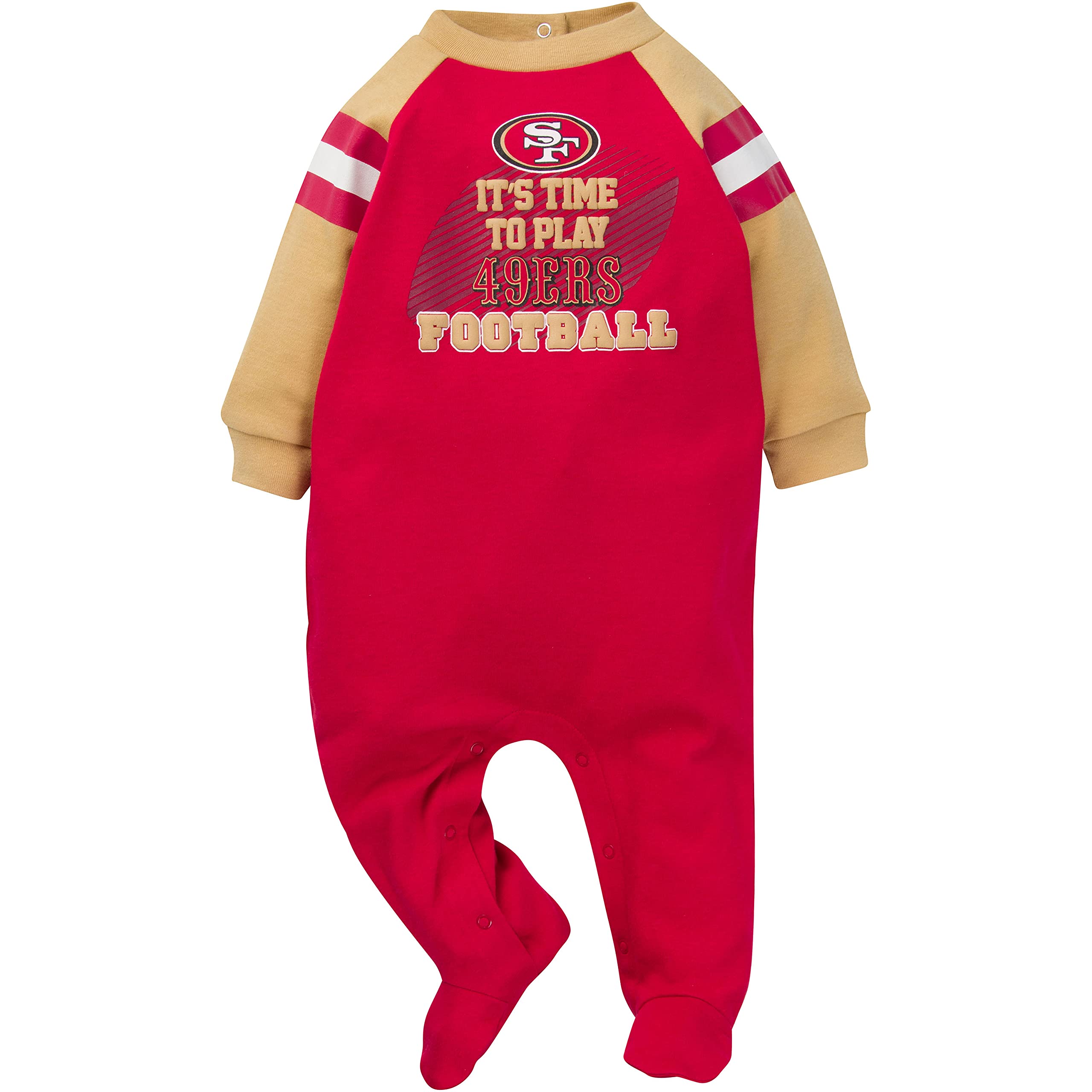 Gerber Unisex Baby Standard NFL Footed Sleep and Play, Team Color, 6-9 Months