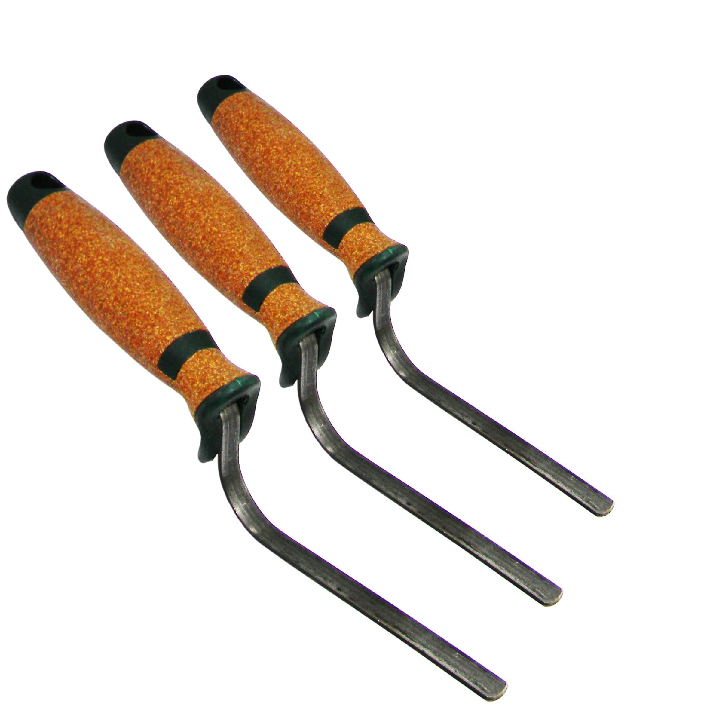 Hamburger CT04 - Set di cazzuole per fughe, 6 mm + 10 mm + 12 mm, manico in sughero, per stuccatura mattoni e mattoni di clinker