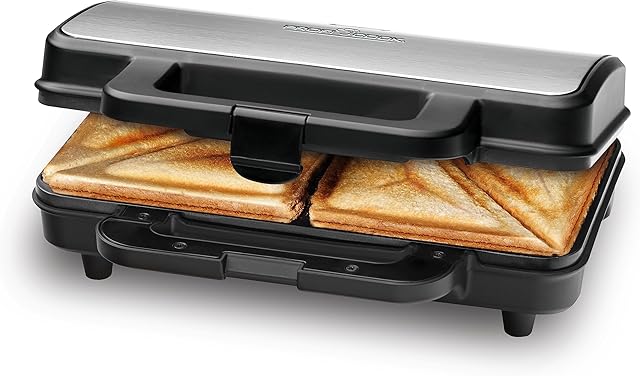 ProfiCook PC-ST 1092 opiekacz do kanapek amerykańskich i tostów XXL | elektryczny opiekacz do kanapek z bardzo dużymi płytkami kanapkowymi (z powłoką zapobiegającą przywieraniu) | urządzenie do